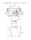 OPENING DEGREE DETECTION DEVICE FOR MANUAL VALVE diagram and image