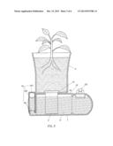 WATER SUPPLY BASE OF A PLANT POT diagram and image