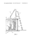 PORTABLE SWIMMING POOL STAIR ASSEMBLY WITH INTEGRAL FILTER AND CIRCULATION     SYSTEM diagram and image