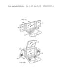 Computer Display Screen System and Adjustable Screen Mount, and Swinging     Screens Therefor diagram and image