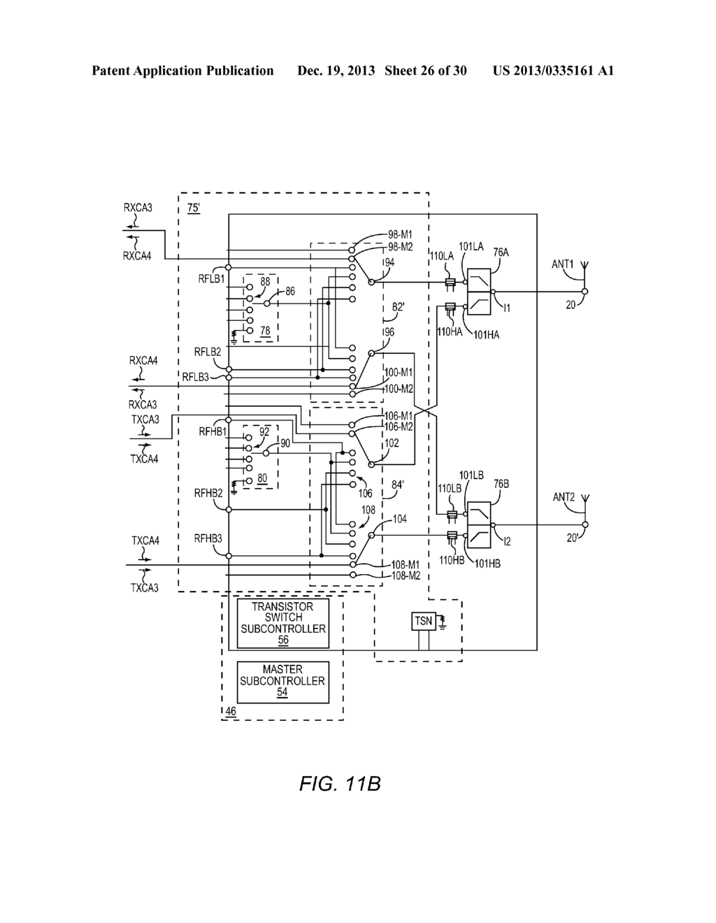 ANTENNA SWITCHING CIRCUITRY FOR MIMO/DIVERSITY MODES - diagram, schematic, and image 27