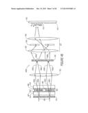 POLARIZATION-INDEPENDENT LIQUID CRYSTAL DISPLAY DEVICES INCLUDING MULTIPLE     POLARIZING GRATING ARRANGEMENTS AND RELATED DEVICES diagram and image