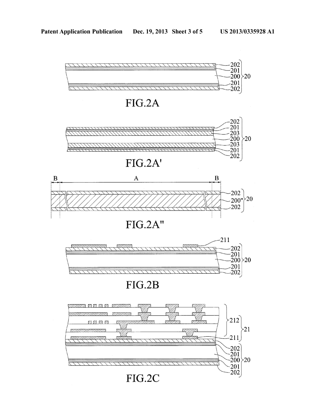 CARRIER AND METHOD FOR FABRICATING CORELESS PACKAGING SUBSTRATE - diagram, schematic, and image 04