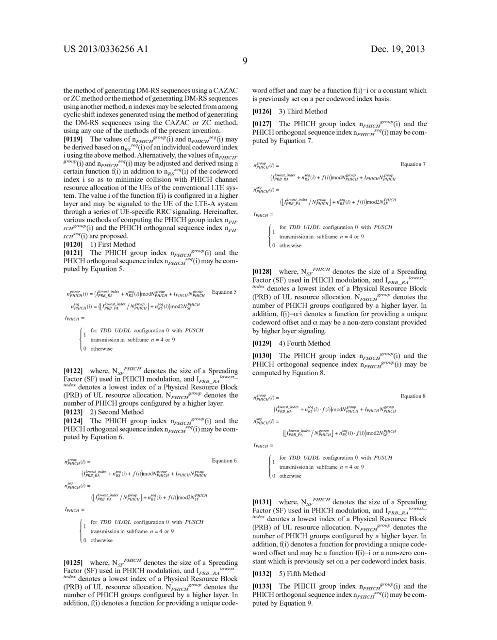 METHOD FOR ALLOCATING PHICH AND GENERATING REFERENCE SIGNAL IN SYSTEM     USING SINGLE-USER MIMO BASED ON MULTIPLE CODEWORDS WHEN TRANSMITTING     UPLINK - diagram, schematic, and image 19