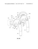 EARBUDS SECURABLE TO USERS  OUTER EARS AND RELATED HEADPHONE SYSTEMS AND     METHODS diagram and image