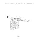 CLAMPING DEVICE FOR A TWO-PLATEN INJECTION MOLDING MACHINE AND A     TWO-PLATEN INJECTION MOLDING MACHINE diagram and image