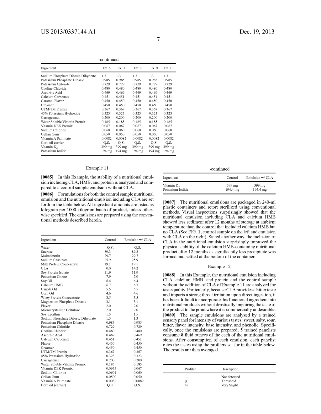 NUTRITIONAL PRODUCTS COMPRISING CALCIUM HMB AND CONJUGATED LINOLEIC ACID - diagram, schematic, and image 09