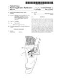 Body art/eyebrow application device diagram and image
