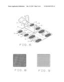 Body art/eyebrow application device diagram and image