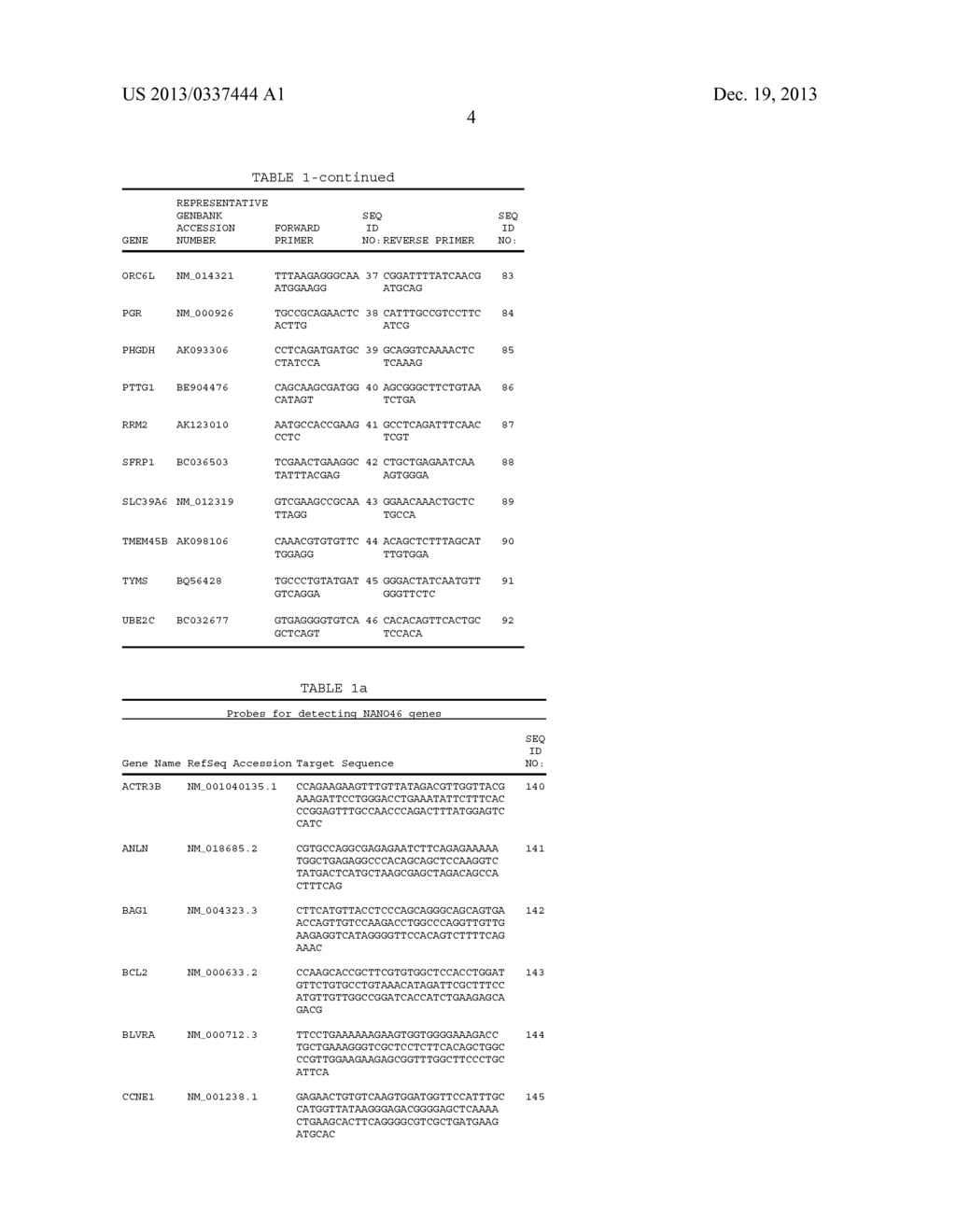 NANO46 Genes and Methods to Predict Breast Cancer Outcome - diagram, schematic, and image 14