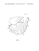 GOLF CLUB HEAD HAVING A COMPOSITE CROWN diagram and image