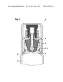 CLOSURE PIECE FOR A POWDER SYRINGE, AND POWDER SYRINGE diagram and image