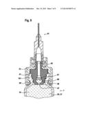 CLOSURE PIECE FOR A POWDER SYRINGE, AND POWDER SYRINGE diagram and image