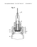 CLOSURE PIECE FOR A POWDER SYRINGE, AND POWDER SYRINGE diagram and image