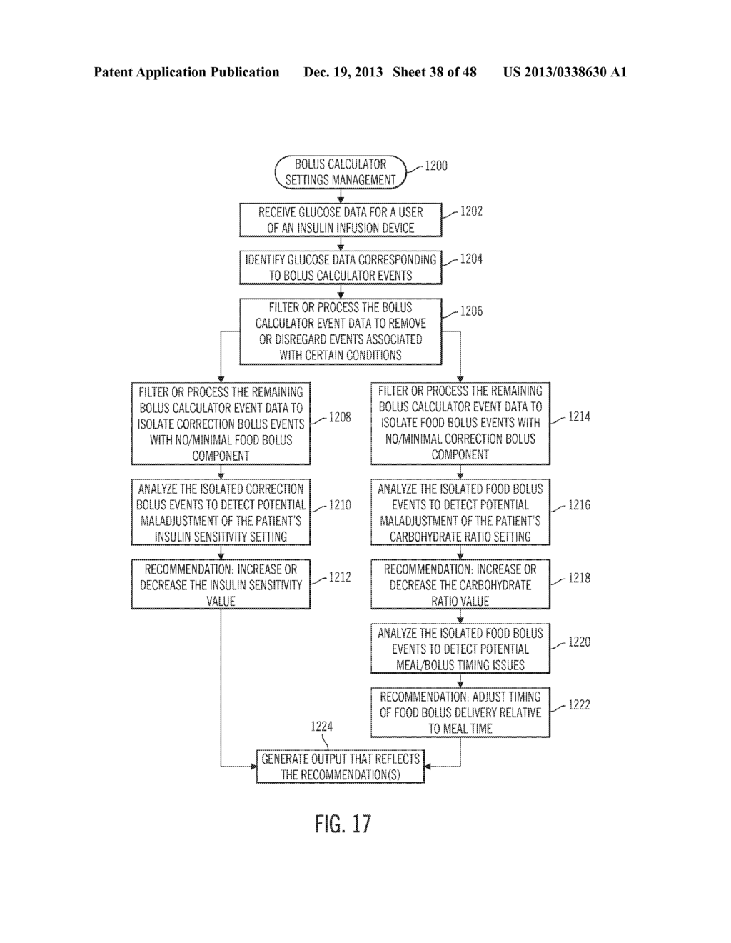 DIABETES THERAPY MANAGEMENT SYSTEM FOR RECOMMENDING ADJUSTMENTS TO AN     INSULIN INFUSION DEVICE - diagram, schematic, and image 39