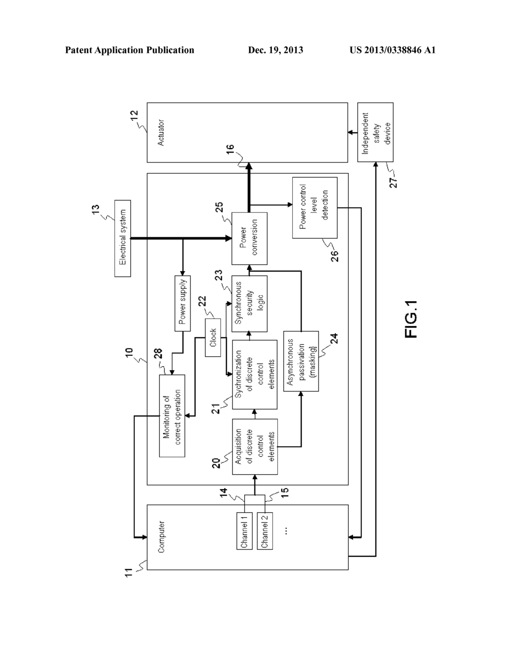 Secure device for converting digital controls into analog power signals     for aircraft - diagram, schematic, and image 02