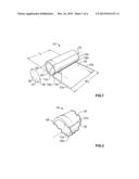 POLY-COATED ROLL HEADER FOR PAPER ROLL AND METHOD FOR WRAPPING A PAPER     ROLL USING THE SAME diagram and image