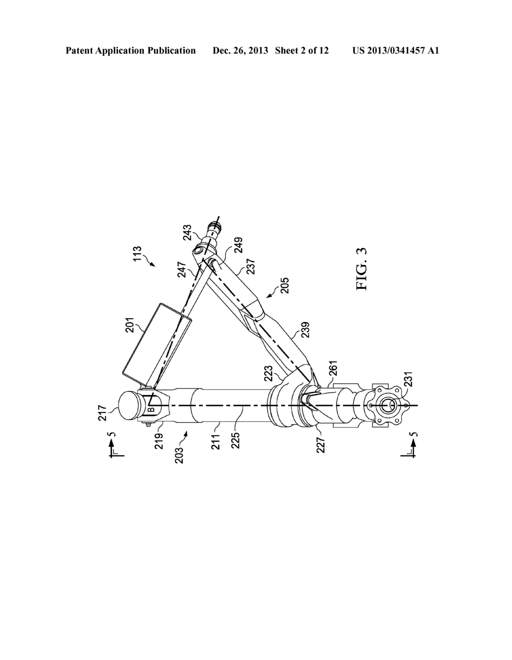 SEMI-LEVERED ARTICULATED LANDING GEAR SYSTEM - diagram, schematic, and image 03