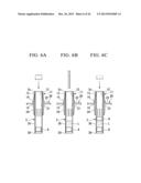 CARTRIDGE SET FOR MANUFACTURING SYRINGE AND METHOD FOR MANUFACTURING     DUAL-CHAMBER TYPE COMBINED CONTAINER-SYRINGE diagram and image