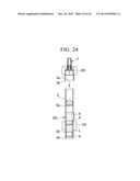 CARTRIDGE SET FOR MANUFACTURING SYRINGE AND METHOD FOR MANUFACTURING     DUAL-CHAMBER TYPE COMBINED CONTAINER-SYRINGE diagram and image