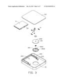 ELECTRONIC DEVICE WITH SLIDABLE TRAY diagram and image