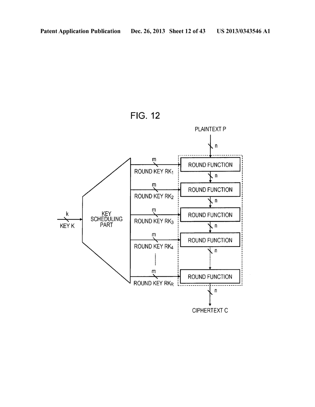 ENCRYPTION PROCESSING DEVICE, ENCRYPTION PROCESSING METHOD, AND PROGRAMME - diagram, schematic, and image 13