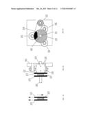 MECHANISM FOR ADJUSTING THE ROTATION DIRECTION AND SPEED OF AN INNER RING     AND AN OUTER RING OF A ROTARY BEARING diagram and image