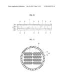 OPTICAL FIBER TAPE CORE WIRE MANUFACTURING METHOD, MANUFACTURING DEVICE,     AND OPTICAL FIBER TAPE CORE WIRE AND OPTICAL FIBER CABLE MANUFACTURED     WITH SAID MANUFACTURING METHOD diagram and image