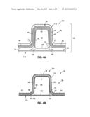 Composite Hat Stiffener, Composite Hat-Stiffened Pressure Webs, and     Methods of Making the Same diagram and image