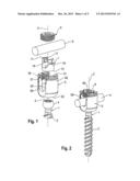 POLYAXIAL BONE ANCHORING DEVICE diagram and image