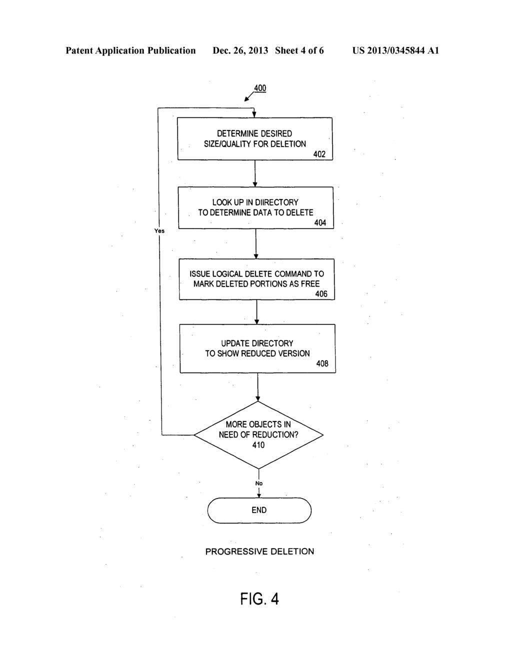 Method and Apparatus For Progressively Deleting Media Objects From Storage - diagram, schematic, and image 05