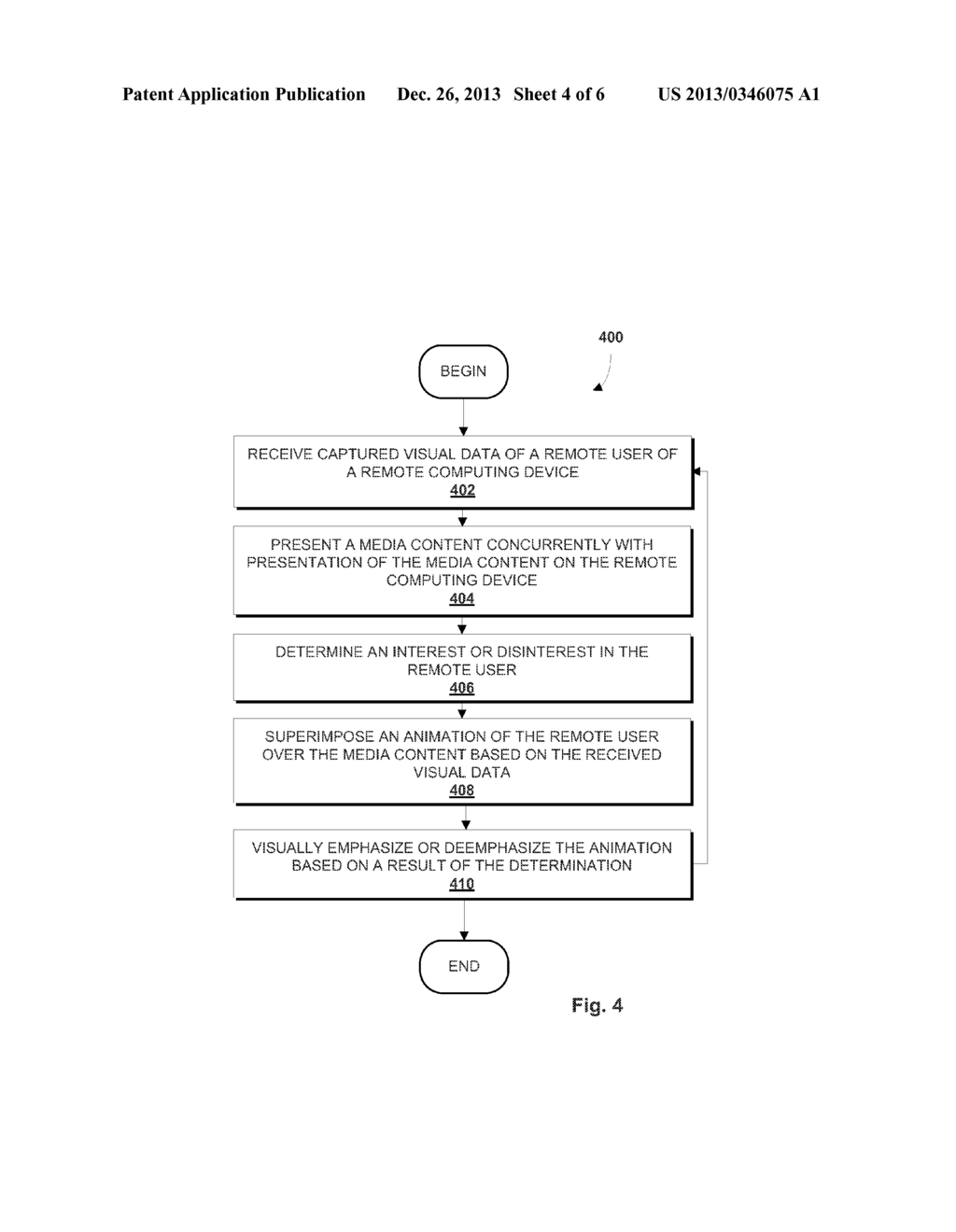 FACILITATION OF CONCURRENT CONSUMPTION OF MEDIA CONTENT BY MULTIPLE USERS     USING SUPERIMPOSED ANIMATION - diagram, schematic, and image 05