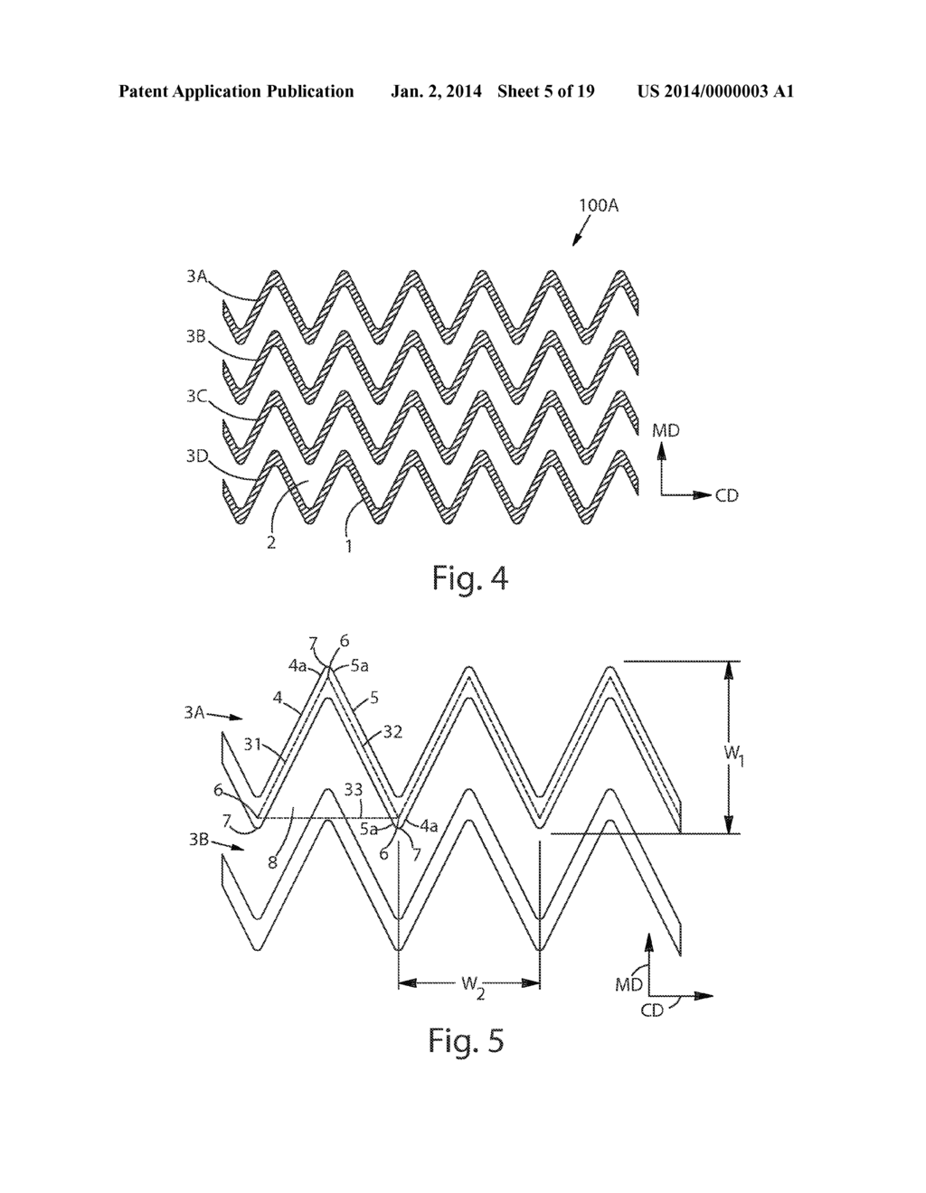 Wearable Article With Outwardmost Layer Of Multicomponent Fiber Nonwoven     Providing Enhanced Mechanical Features - diagram, schematic, and image 06