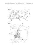 Power tool with Bowden cable diagram and image