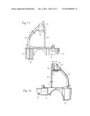 Power tool with Bowden cable diagram and image