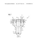 FLOTATION DEVICE COMPRISING A FLUID DISTRIBUTION ELEMENT FOR GENERATING A     FLOW THAT IS DIRECTED AT THE FOAM COLLECTING UNIT diagram and image