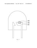 FLUORESCENT MATERIAL OF LIGHT-EMITTING DIODE AND METHOD FOR PREPARING THE     SAME diagram and image