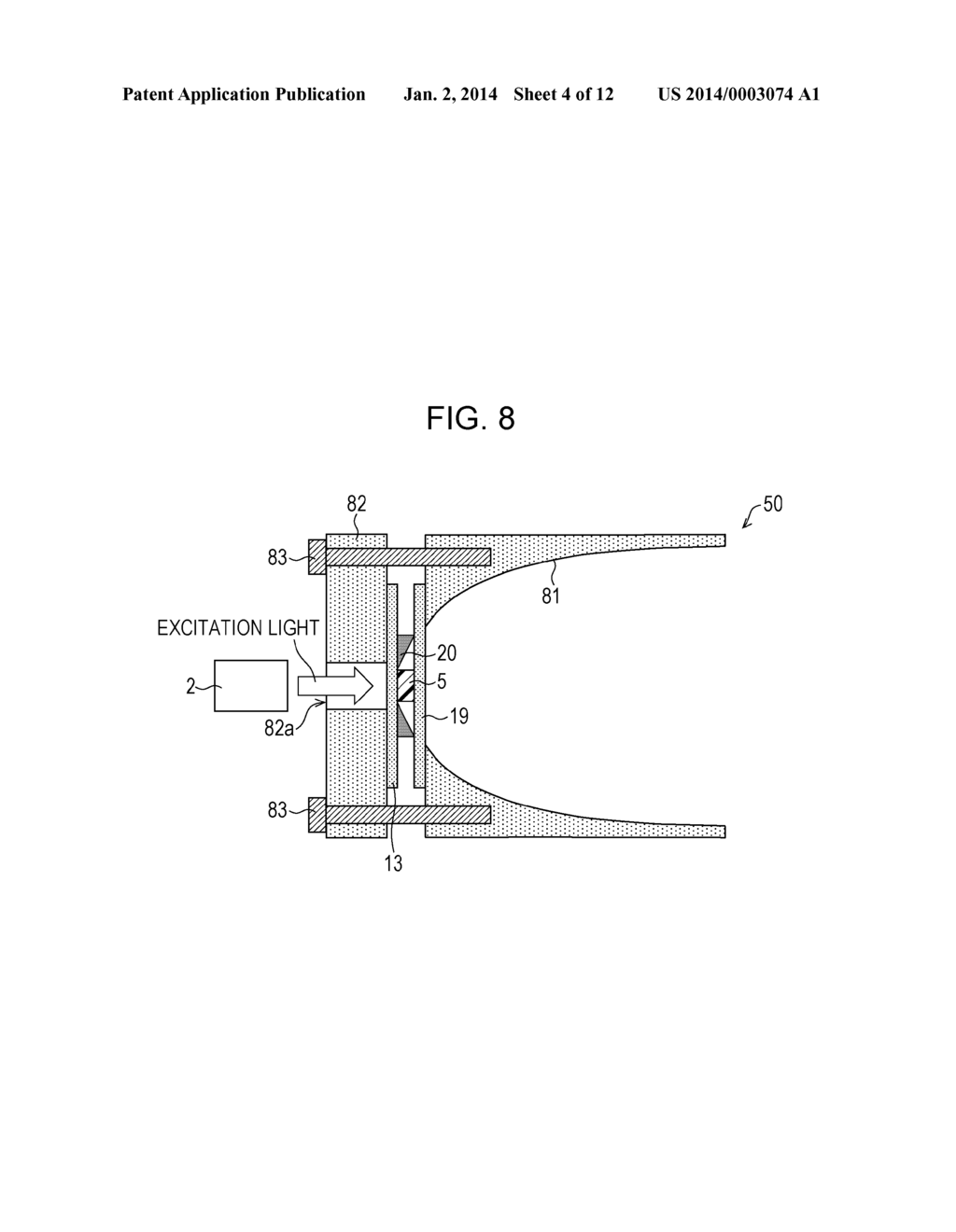 WAVELENGTH CONVERSION MEMBER AND METHOD FOR MANUFACTURING THE SAME, AND     LIGHT-EMITTING DEVICE, ILLUMINATING DEVICE, AND HEADLIGHT - diagram, schematic, and image 05