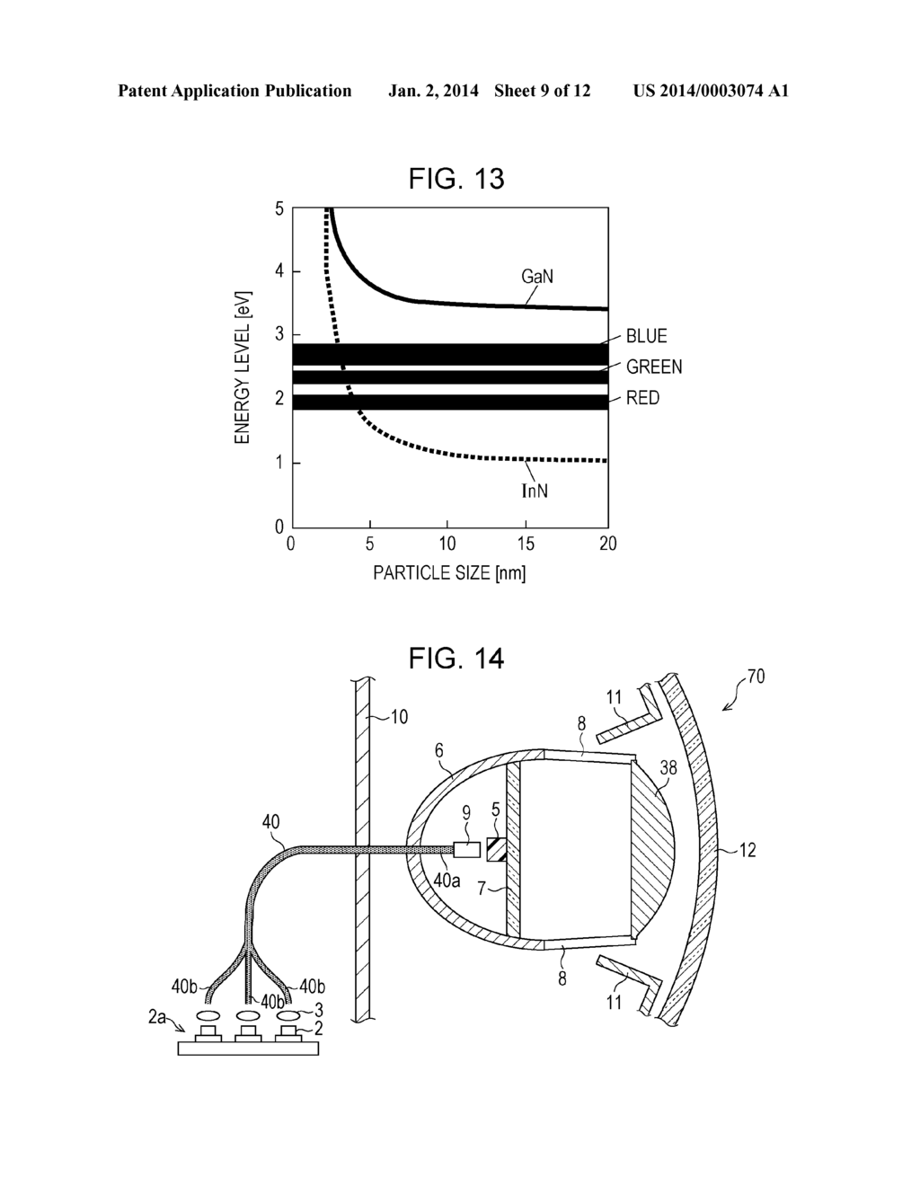 WAVELENGTH CONVERSION MEMBER AND METHOD FOR MANUFACTURING THE SAME, AND     LIGHT-EMITTING DEVICE, ILLUMINATING DEVICE, AND HEADLIGHT - diagram, schematic, and image 10