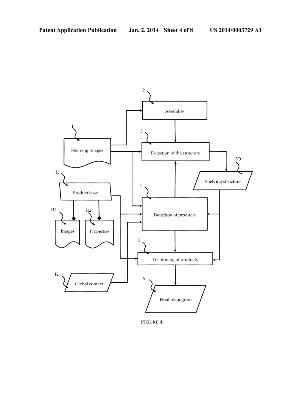 METHOD FOR THE AUTOMATED EXTRACTION OF A PLANOGRAM FROM IMAGES OF SHELVING - diagram, schematic, and image 05