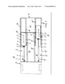 MOTOR VEHICLE WITH ACTUATED BATTERY EXCHANGE AND A ROLLER BEARING     U-PROFILE TEFLON COATED GUIDE diagram and image