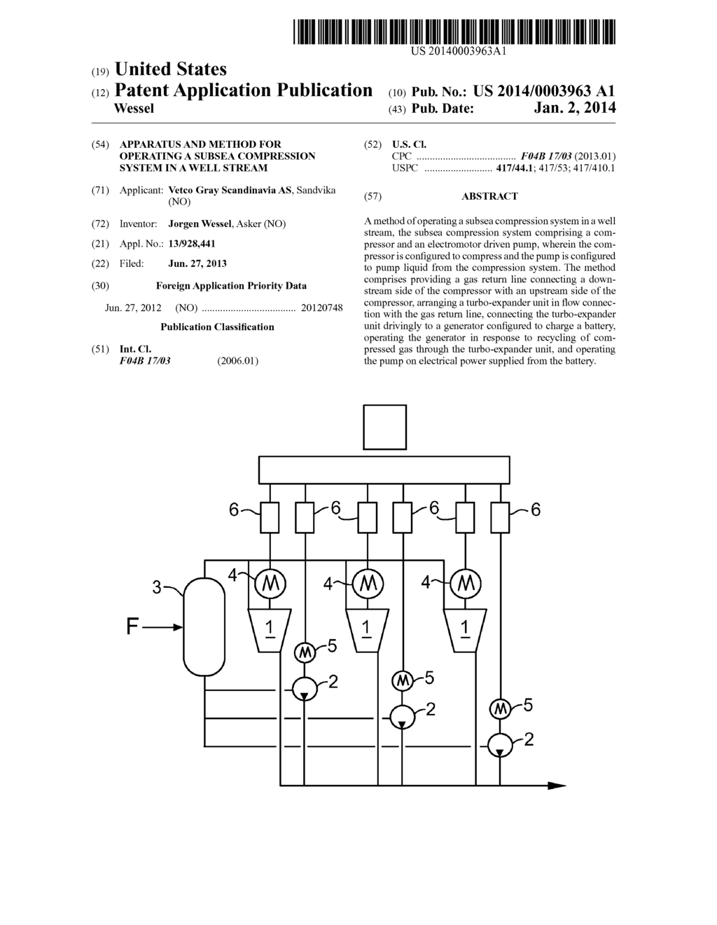 APPARATUS AND METHOD FOR OPERATING A SUBSEA COMPRESSION SYSTEM IN A WELL     STREAM - diagram, schematic, and image 01