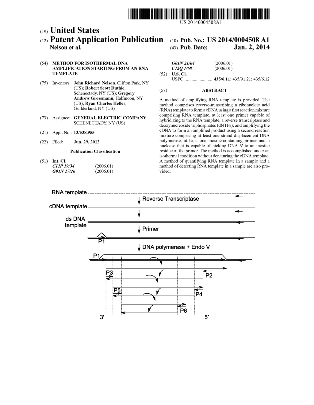 METHOD FOR ISOTHERMAL DNA AMPLIFICATION STARTING FROM AN RNA TEMPLATE - diagram, schematic, and image 01