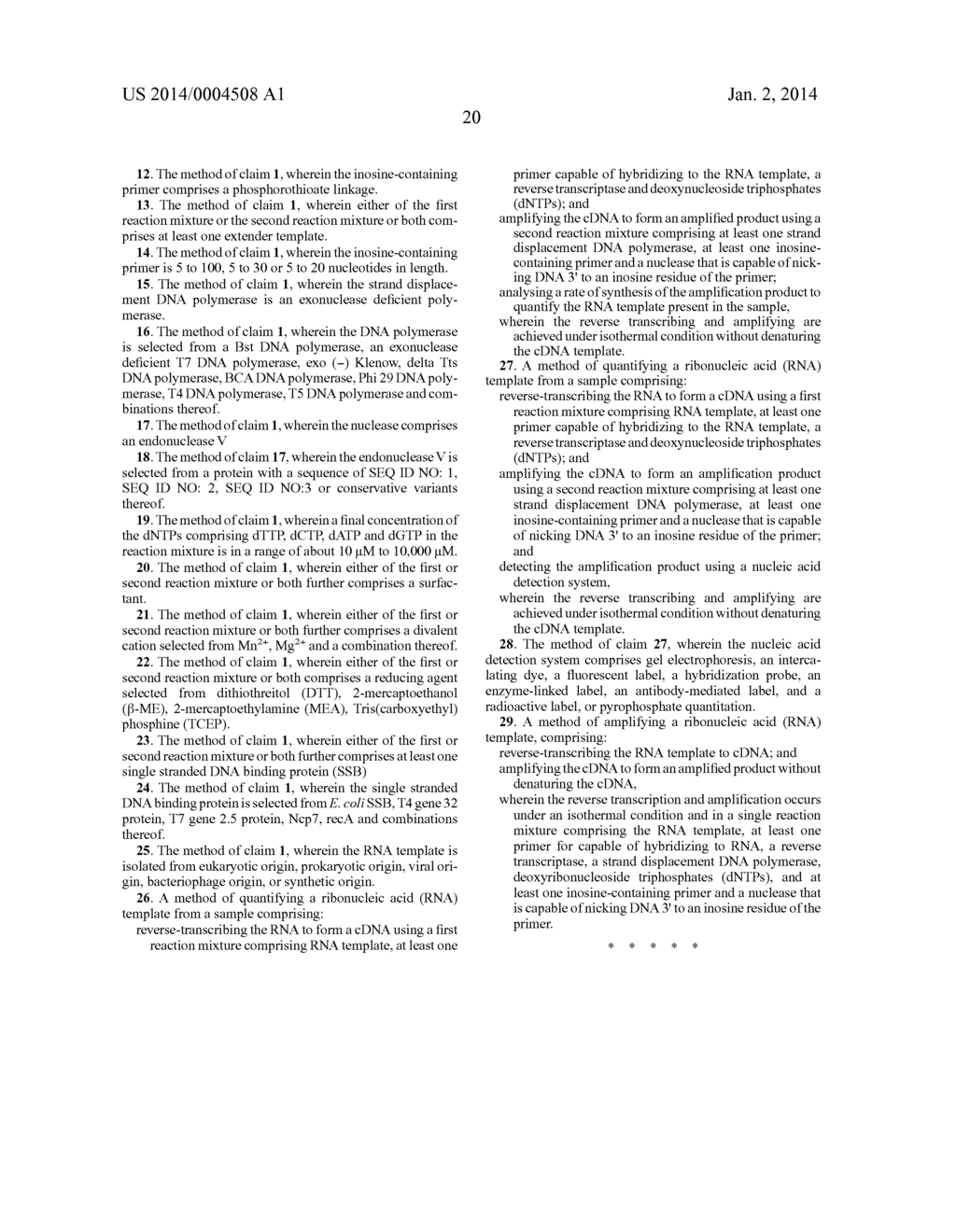 METHOD FOR ISOTHERMAL DNA AMPLIFICATION STARTING FROM AN RNA TEMPLATE - diagram, schematic, and image 28