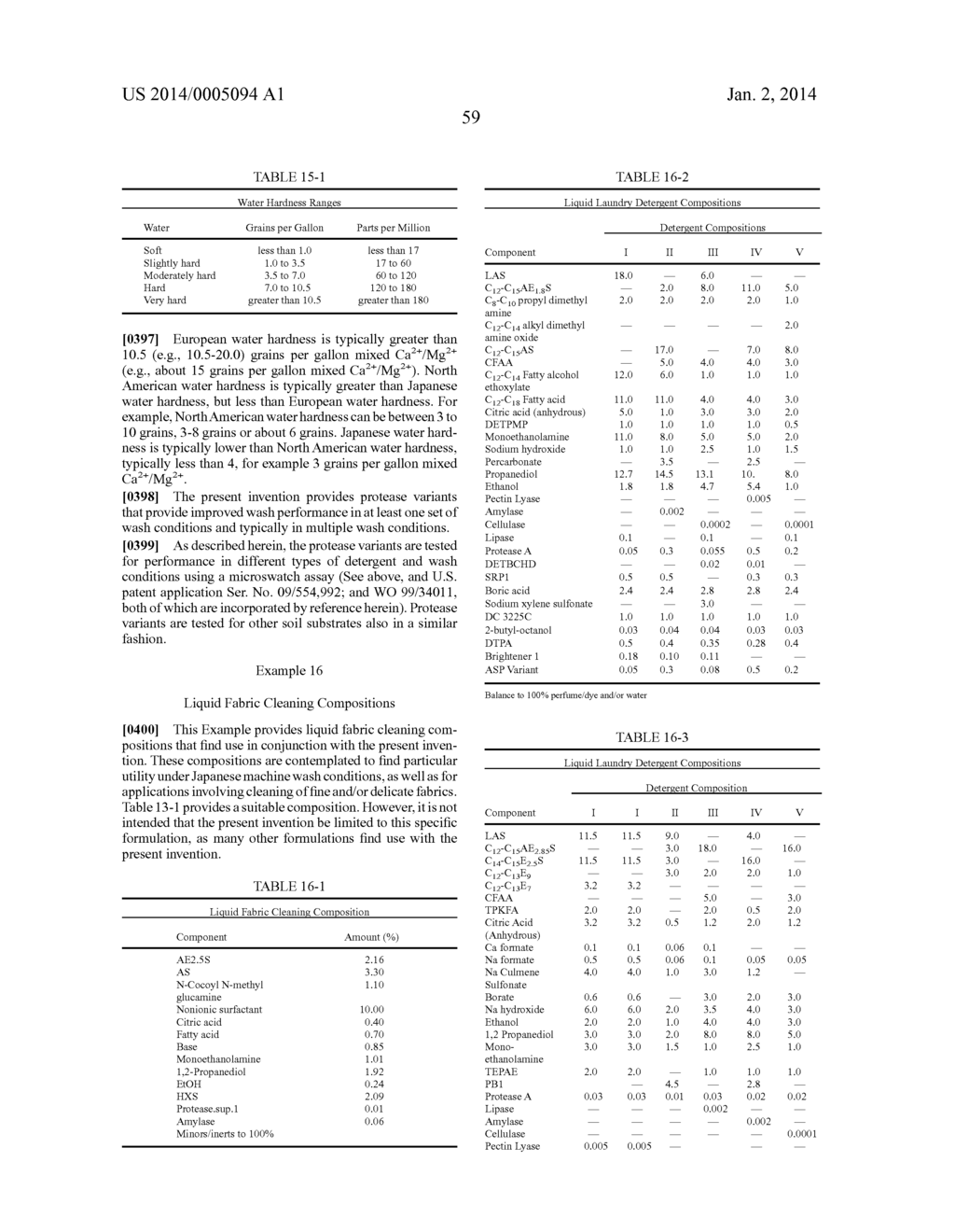 MULTIPLE MUTATION VARIANTS OF SERINE PROTEASE - diagram, schematic, and image 67