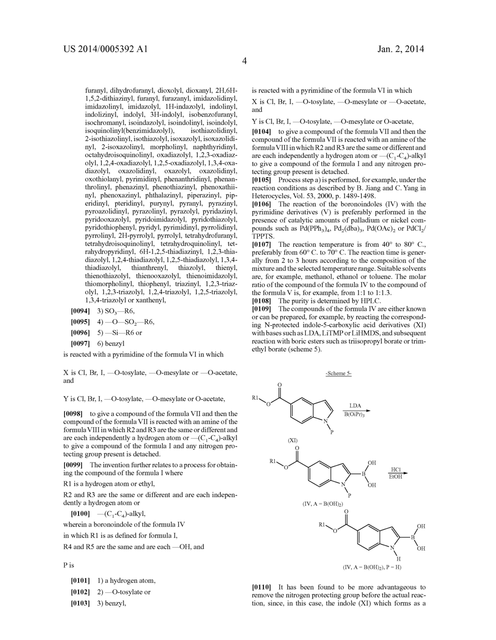 METHOD FOR PRODUCING 2-(2-AMINOPYRIMIDIN-4-YL)-1H-INDOLE-5-CARBOXYLIC ACID     DERIVATIVES - diagram, schematic, and image 05