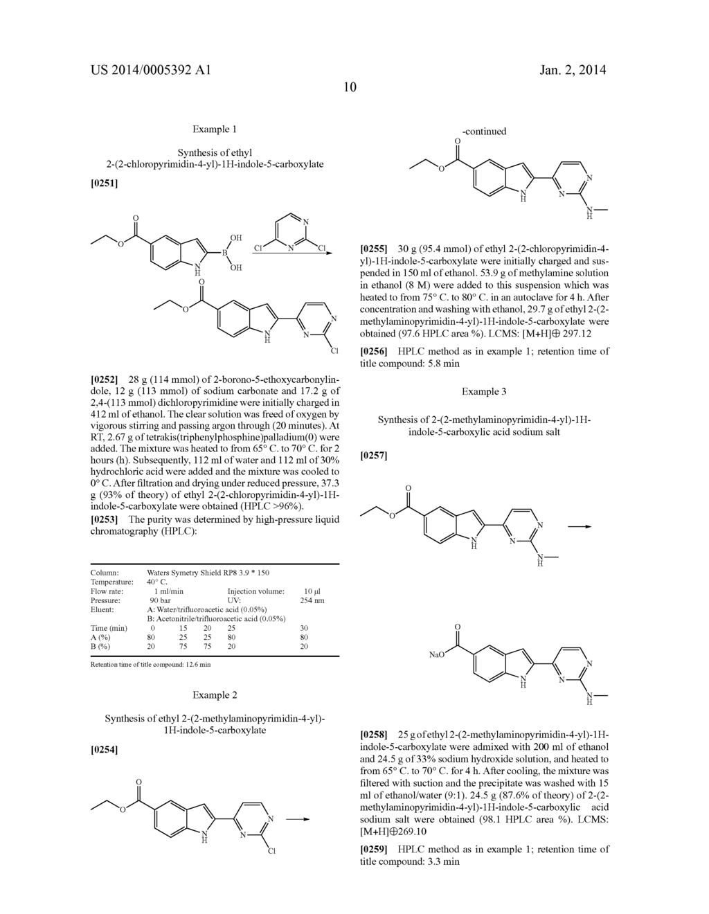 METHOD FOR PRODUCING 2-(2-AMINOPYRIMIDIN-4-YL)-1H-INDOLE-5-CARBOXYLIC ACID     DERIVATIVES - diagram, schematic, and image 11