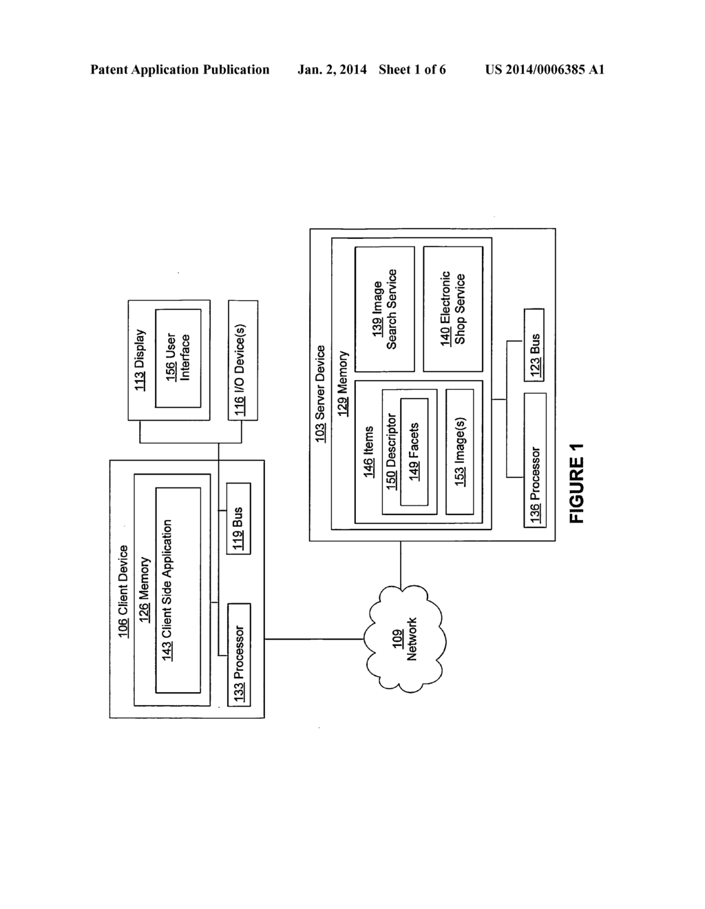 Image search refinement using facets - diagram, schematic, and image 02