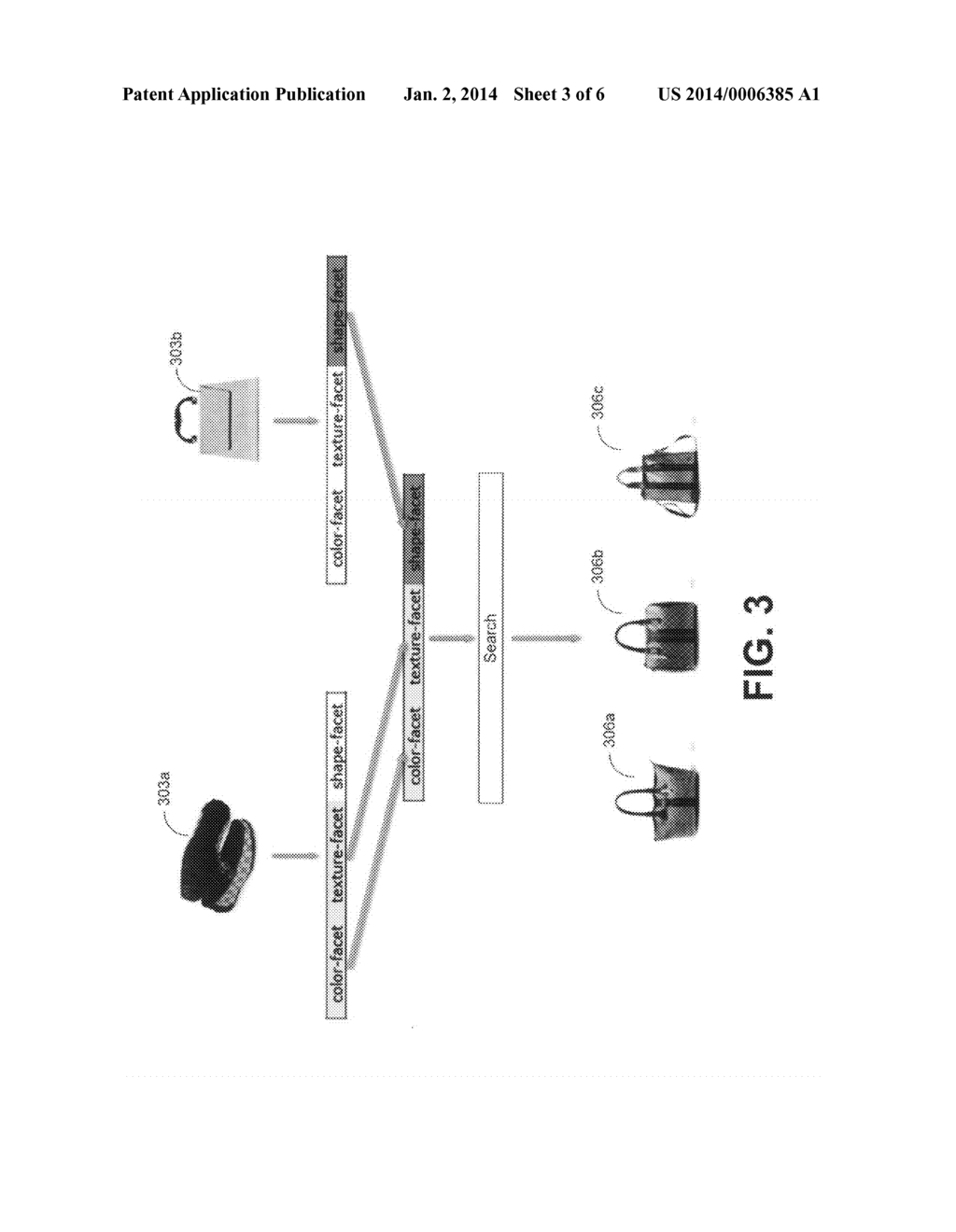 Image search refinement using facets - diagram, schematic, and image 04