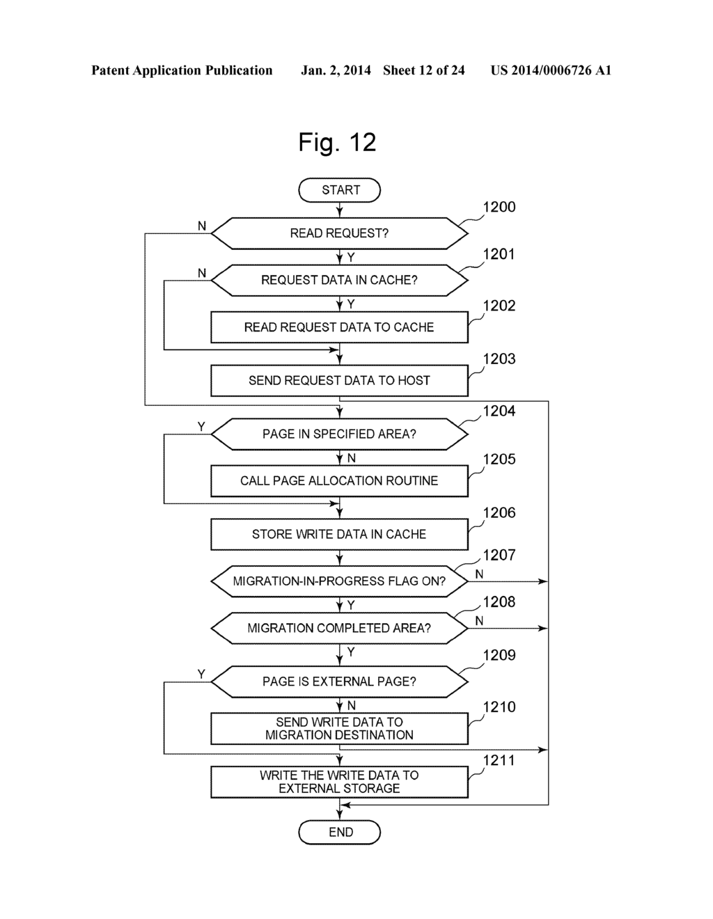 STORAGE SYSTEM COMPRISING MULTIPLE STORAGE APPARATUSES WITH BOTH STORAGE     VIRTUALIZATION FUNCTION AND CAPACITY VIRTUALIZATION FUNCTION - diagram, schematic, and image 13